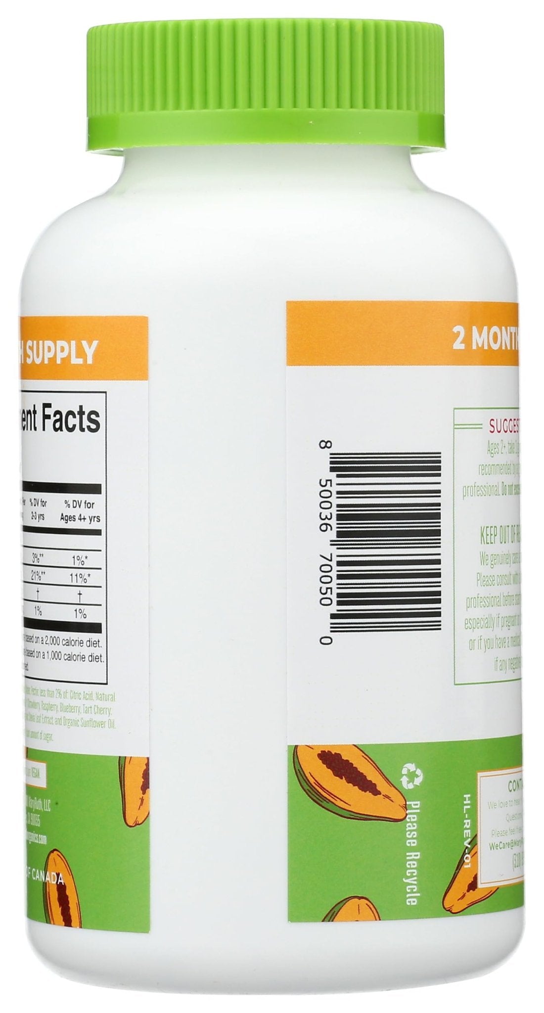 MARYRUTH'S Fiber Gummies for Kids | 2 Month Supply | Sugar Free | Soluble Fiber Supplement | Gut Health & Digestion Support - PrimeBioHealth - canada supplements