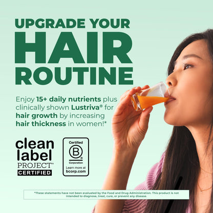 MARYRUTH'S Liquid Multivitamin + Hair Growth | Biotin 10000mcg | Lustriva Hair Growth Supplement | Clinically Tested in Women for Thicker Hair - PrimeBioHealth - canada supplements