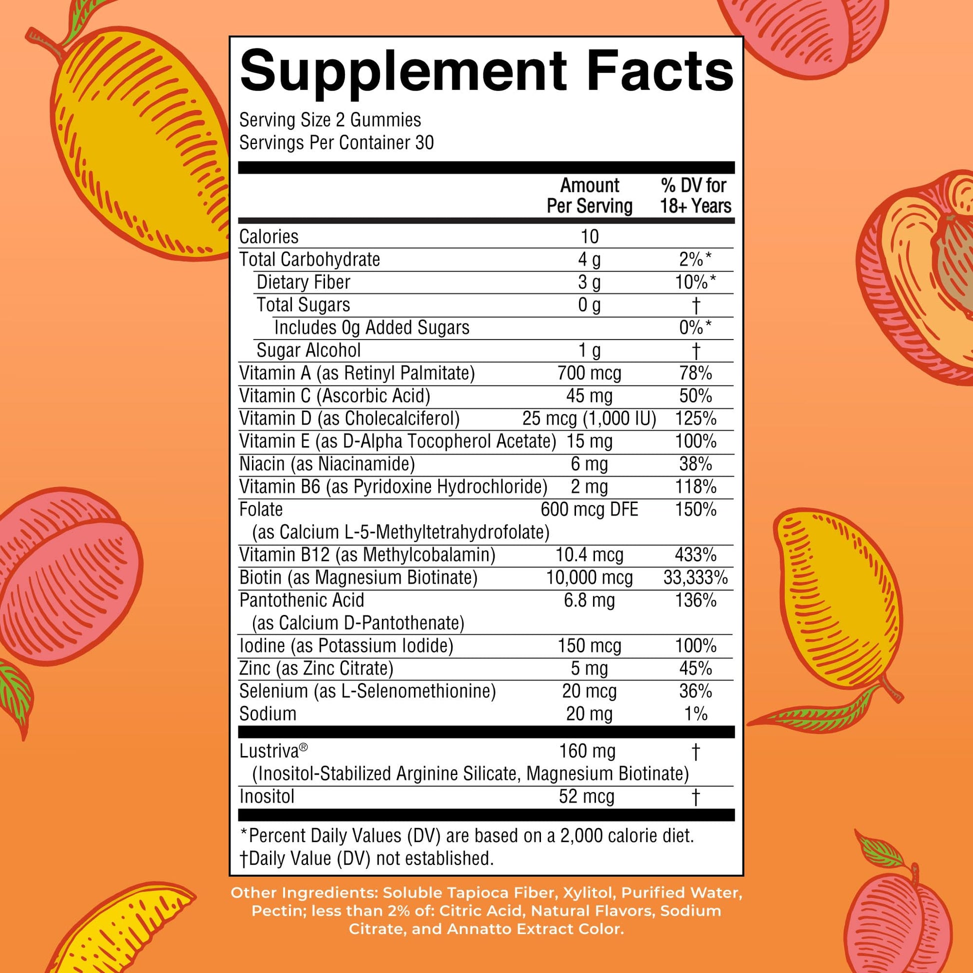 MaryRuth's Multivitamin + Hair Growth Gummies | with Lustriva® | Biotin 10000mcg | B Vitamins | Formulated for Thicker Hair, Wrinkles, Fine Lines, Skin Care | Ages 18+ | 30 Servings - PrimeBioHealth - canada supplements