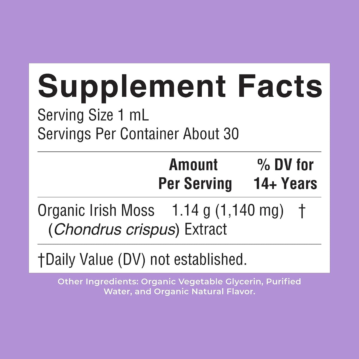 MARYRUTH'S Organic Irish Sea Moss Liquid Drops | Chondrus Crispus | Wild Harvested | Organic Irish Moss Formulated for Adults & Kids Ages 14+ | Unflavored | Sugar Free | Vegan | Non-GMO | 1 Fl Oz - PrimeBioHealth - canada supplements