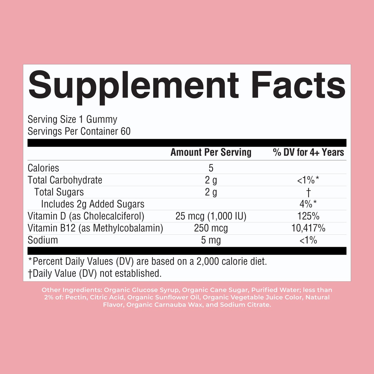 MARYRUTH'S Organic Vitamin D3 + B12 Gummies for Ages 4+ | Bone Health | Immune Support | Energy Metabolism | Cognitive Function | Vegan | Non-GMO - PrimeBioHealth - canada supplements
