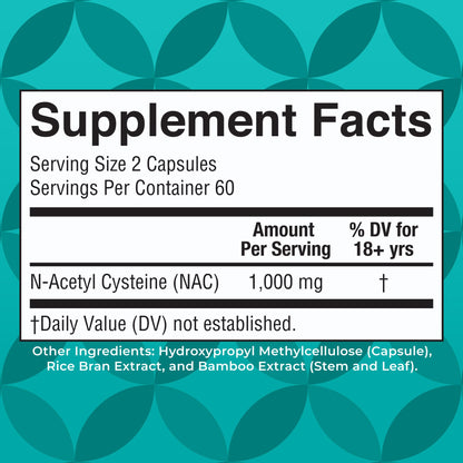 MARYRUTH'S Organics NAC Supplement N-Acetyl Cysteine | 2 Month Supply | NAC 1000mg per Serving | Vegan Capsules | Gluthamine Precursor | Amino Acid - PrimeBioHealth - canada supplements