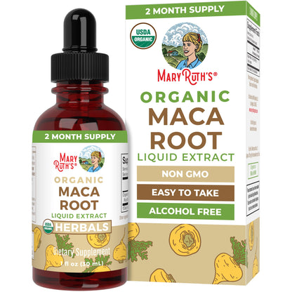 MARYRUTH'S USDA Organic Maca Root Liquid Drops | Vegan | Non-GMO | Gluten Free | Alcohol Free | 1 Fl Oz - PrimeBioHealth - canada supplements