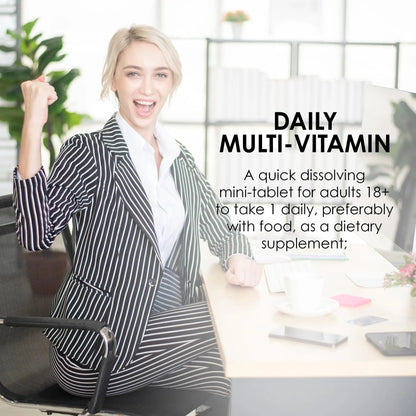 MASON NATURAL Mini Multi Vitamins, Vitamins A, C, D3, E, B1, B2, B3, B6, B12, Folate and Calcium for Overall Health, 1 Year Supply - PrimeBioHealth - canada supplements