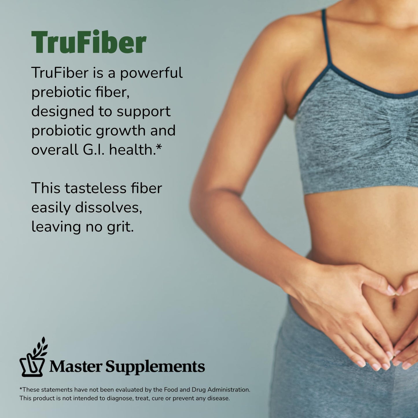 Master Supplements TruFiber - 6.35 oz, Pack of 2 - Prebiotic Fiber to Help Boost Probiotic Growth - Supports Digestive Health - PrimeBioHealth - canada supplements