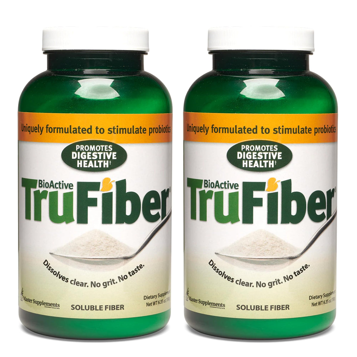 Master Supplements TruFiber - 6.35 oz, Pack of 2 - Prebiotic Fiber to Help Boost Probiotic Growth - Supports Digestive Health - PrimeBioHealth - canada supplements