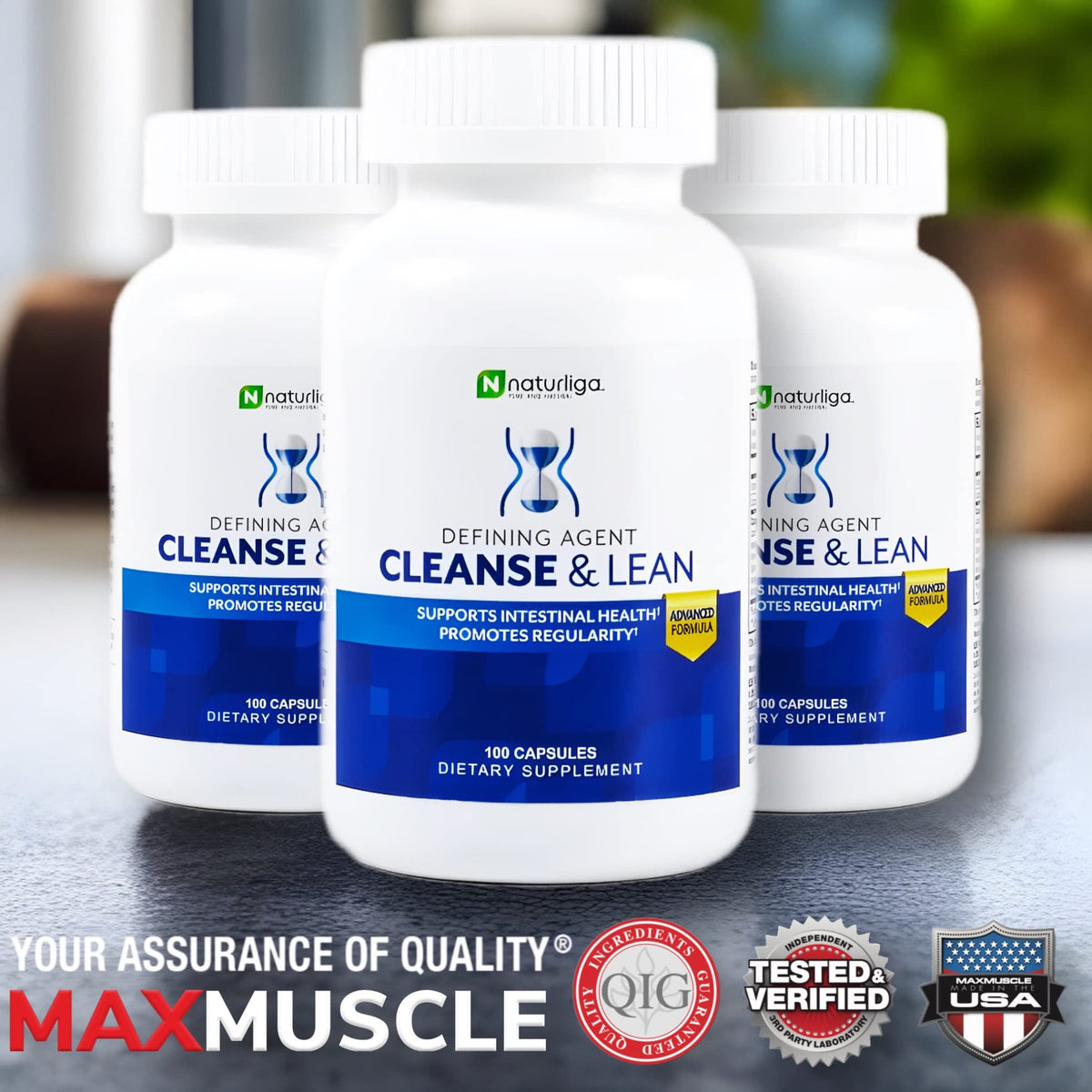 Max Muscle Naturaliga Cleanse and Lean Defining Agent Herbal Cleanse for Regularity w/Natural Detoxifying Ingredients for Gut Health Colon Detox - PrimeBioHealth - canada supplements