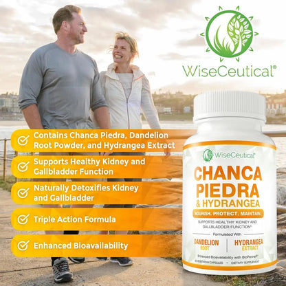 Max Strength Chanca Piedra, Hydrangea & Dandelion Root - Natural Kidney & Gallbladder Formula - Stone Breaker, Flush Impurities, Cleanse Urinary Tract - Enhanced with BioPerine. 60 Veggie Capsules. - PrimeBioHealth - canada supplements