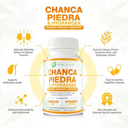 Max Strength Chanca Piedra, Hydrangea & Dandelion Root - Natural Kidney & Gallbladder Formula - Stone Breaker, Flush Impurities, Cleanse Urinary Tract - Enhanced with BioPerine. 60 Veggie Capsules. - PrimeBioHealth - canada supplements