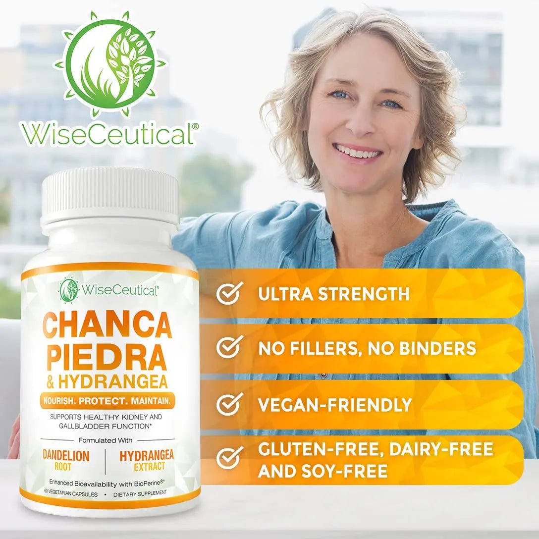 Max Strength Chanca Piedra, Hydrangea & Dandelion Root - Natural Kidney & Gallbladder Formula - Stone Breaker, Flush Impurities, Cleanse Urinary Tract - Enhanced with BioPerine. 60 Veggie Capsules. - PrimeBioHealth - canada supplements