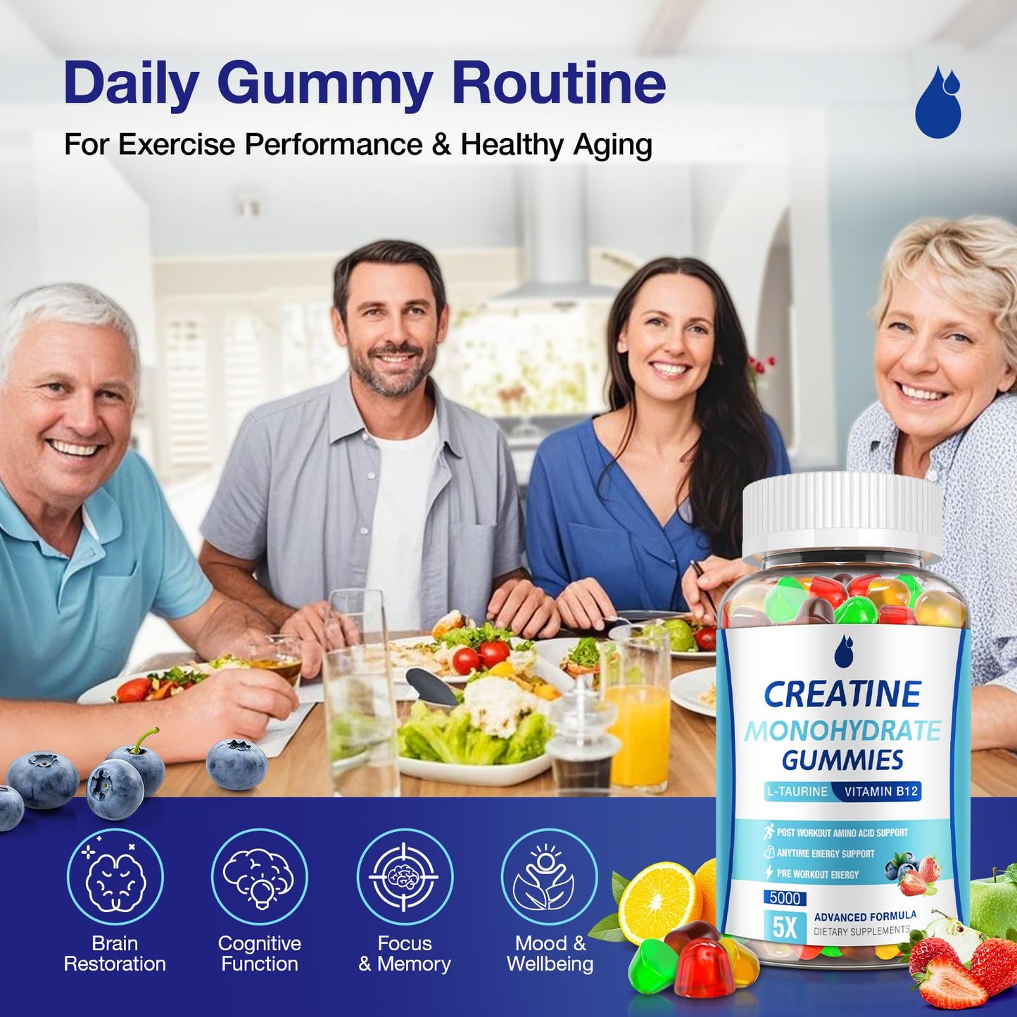 MaxHemp Creatine Gummies for Men & Women - Creatine Monohydrate Gummies 5g, Muscle Builder, Energy Boost & Pre-Workout Supplement, - PrimeBioHealth - canada supplements