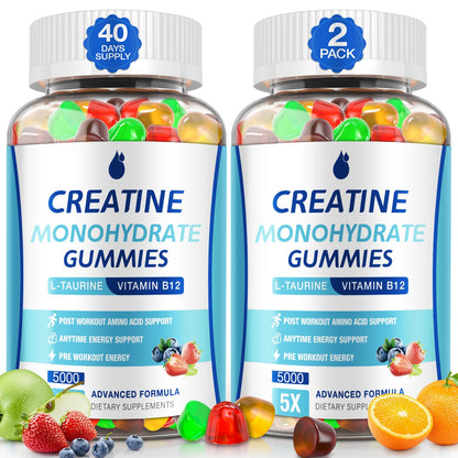MaxHemp Creatine Gummies for Men & Women - Creatine Monohydrate Gummies 5g, Muscle Builder, Energy Boost & Pre-Workout Supplement, - PrimeBioHealth - canada supplements
