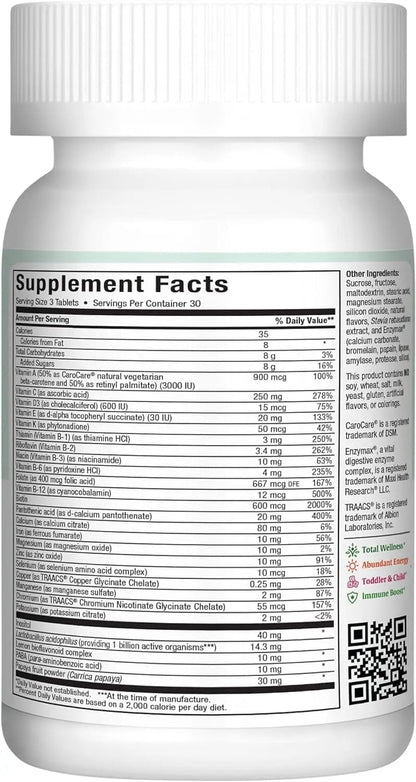 Maxi Health Chewable Multivitamin for Kids, Teens and Adults - Cherry Chewable Vitamins for Adults & Children - PrimeBioHealth - canada supplements