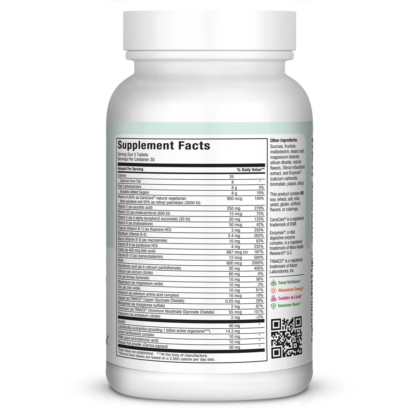 Maxi Health Chewable Multivitamin for Kids, Teens and Adults - Cherry Chewable Vitamins for Adults & Children - PrimeBioHealth - canada supplements