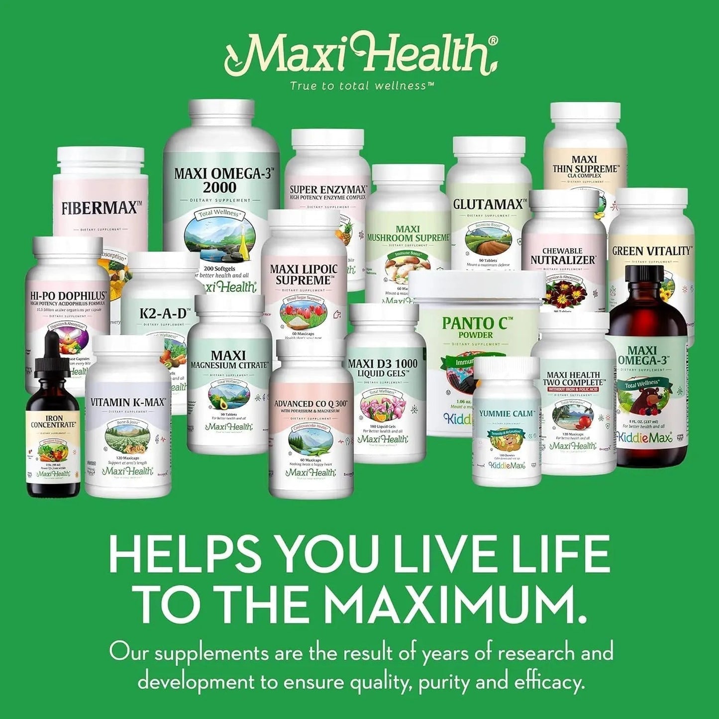 Maxi Health Chewable Multivitamin for Kids, Teens and Adults - Cherry Chewable Vitamins for Adults & Children - PrimeBioHealth - canada supplements