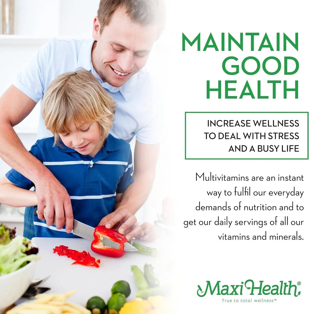 Maxi Health Chewable Multivitamin for Kids, Teens and Adults - Cherry Chewable Vitamins for Adults & Children - PrimeBioHealth - canada supplements