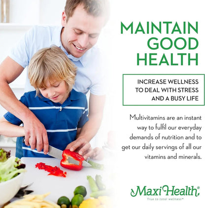 Maxi Health Chewable Multivitamin for Kids, Teens and Adults - Cherry Chewable Vitamins for Adults & Children - PrimeBioHealth - canada supplements