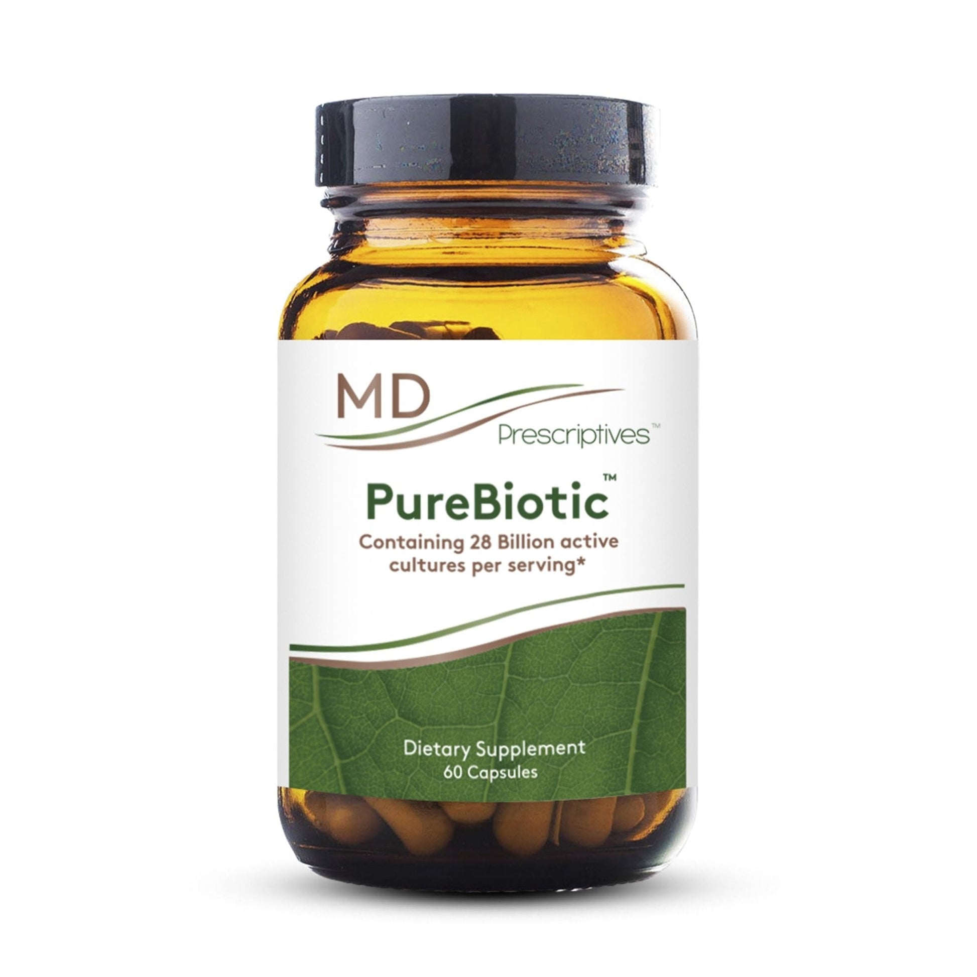 MD Prescriptives - PureBiotic - Probiotic Dietary Supplement for Digestive & Gut Health - 60 Capsules - PrimeBioHealth - canada supplements