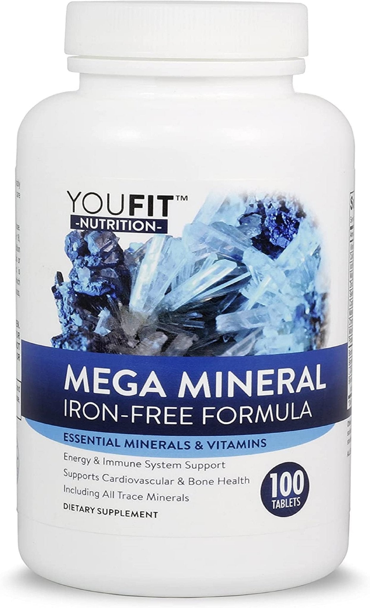 Mega Minerals Supplement by Youfit Nutrition | Trace Minerals | Premium Formula with Source of Minerals and Immune Health Support | Iron Free | All in One - PrimeBioHealth - canada supplements