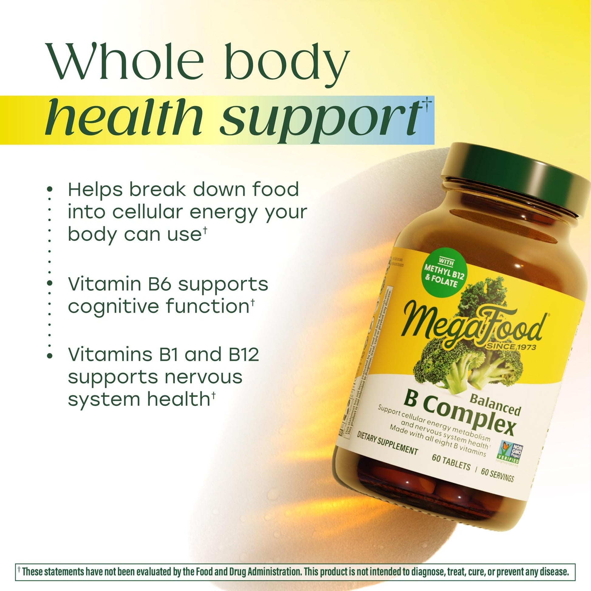 MegaFood Balanced B Complex - B Complex Vitamin Supplement - 8 B Vitamins Including Vitamin B6, Vitamin B12, Folate, Biotin & More - Supports Cellular Energy Production - PrimeBioHealth - canada supplements