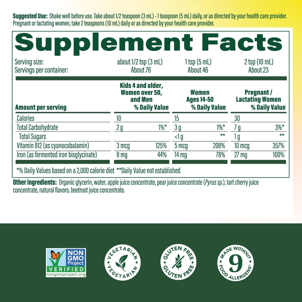 MegaFood Blood Builder Liquid Iron Supplement for Women, Men & Kids, Clinically Shown to Increase Iron Levels Without Constipation, - PrimeBioHealth - canada supplements