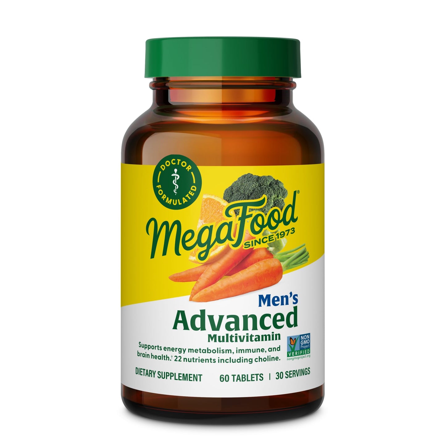 MegaFood Men's Advanced Multivitamin for Men - Doctor -Formulated - Choline, Vitamin B12, Vitamin D, Vitamin C & Zinc - Brain Health & Immune Support - PrimeBioHealth - canada supplements