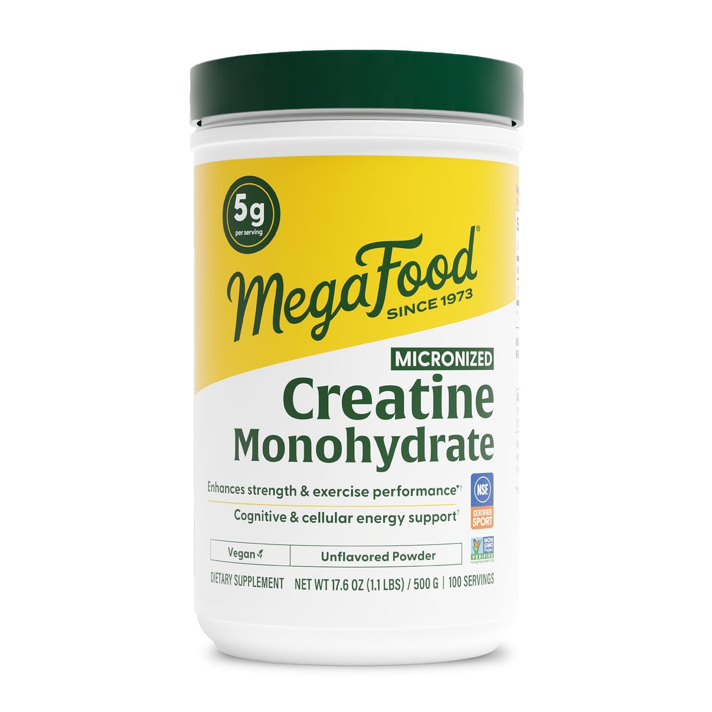 MegaFood Micronized Creatine Monohydrate Powder - Unflavored Post & Pre Workout Powder for Men & Women - Cognitive & Exercise Performance Support - PrimeBioHealth - canada supplements