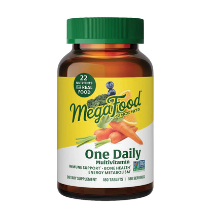 MegaFood One Daily Multivitamin for Women and Men, Immune Support Supplement with Real Food, Vitamin C & Vitamin B, Bone Health - PrimeBioHealth - canada supplements