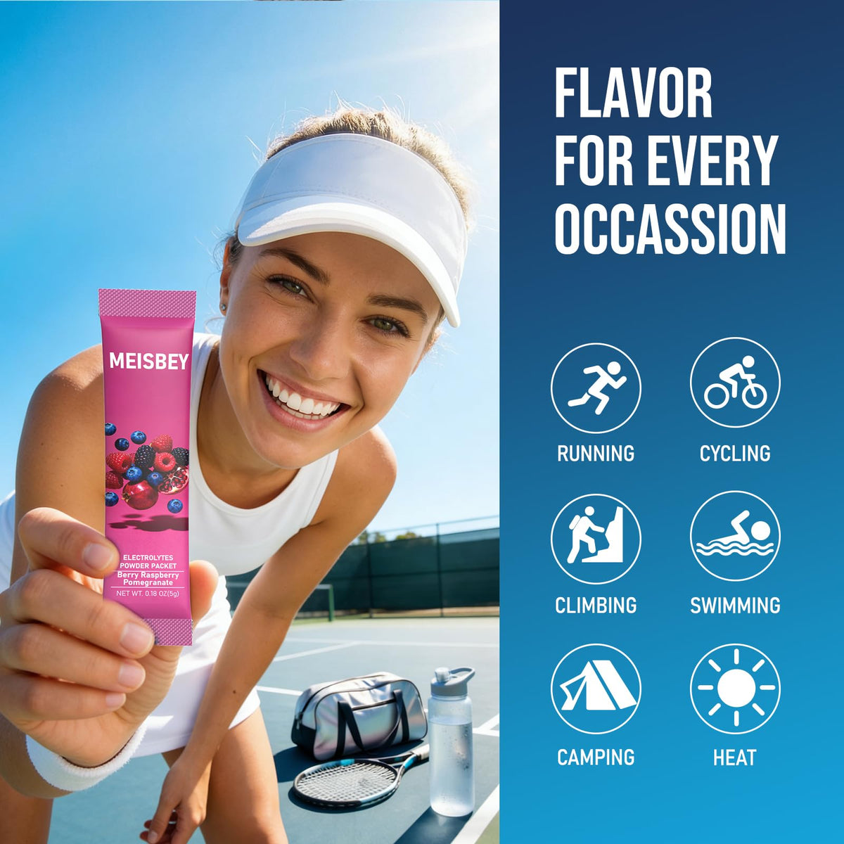 Meisbey Electrolyte Powder Packets – 32 Sticks Sugar Free Hydration Packets, Liquid Daily IV Electrolyte Hydration Powdered Drink Mix with Vitamins & Minerals, Keto Friendly, Vegan, Non-GMO - PrimeBioHealth - canada supplements