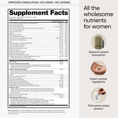meOrigin Multivitamin for Women, All-in-One Supplement Complex with Vitamin B12, A, C, Biotin, D, E, Folate, Magnesium - PrimeBioHealth - canada supplements