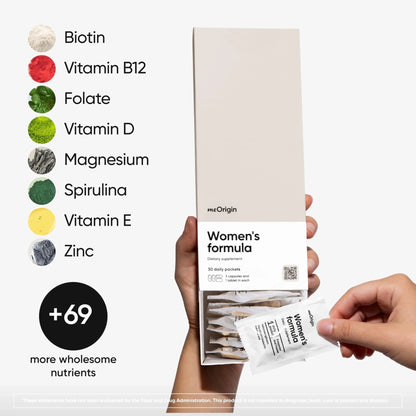 meOrigin Multivitamin for Women, All-in-One Supplement Complex with Vitamin B12, A, C, Biotin, D, E, Folate, Magnesium - PrimeBioHealth - canada supplements