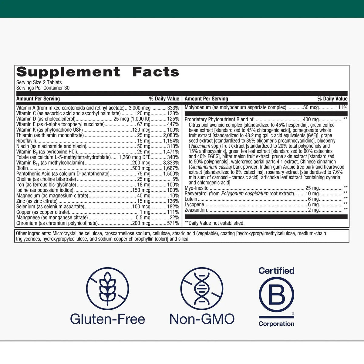 Metagenics PhytoMulti with Iron - Daily Multivitamin for Men & Women with Phytonutrients* - Methylfolate, Vitamins AK, Zinc & B6 - PrimeBioHealth - canada supplements