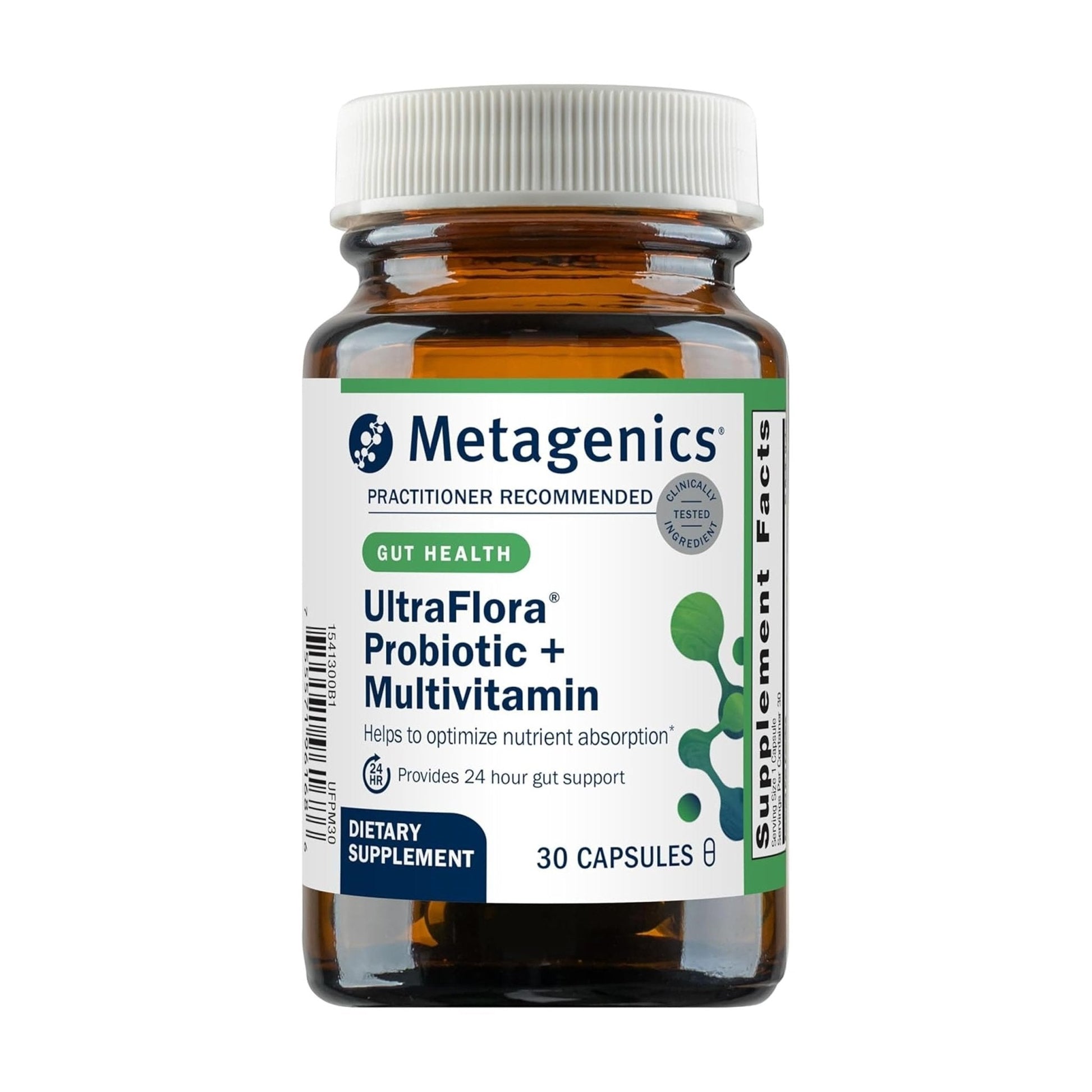 Metagenics UltraFlora Probiotic + Multivitamin - All-in-One Daily Gut Health & Digestive Balance Support* - Clinically Tested Probiotic Blend - PrimeBioHealth - canada supplements