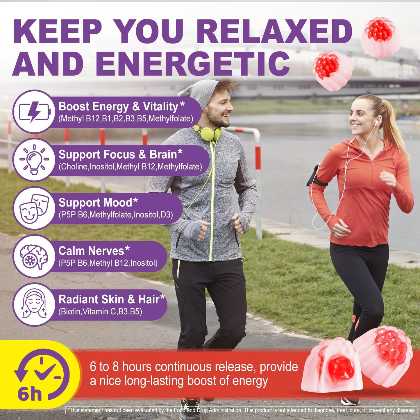 Methylated Vitamin B Complex Gummies for Women & Men - 12-in-1 Multivitamin with 1000 mcg Methyl B12, 1700 mcg Methylfolate, 2000 mcg Biotin, Inositol for Energy - PrimeBioHealth - canada supplements