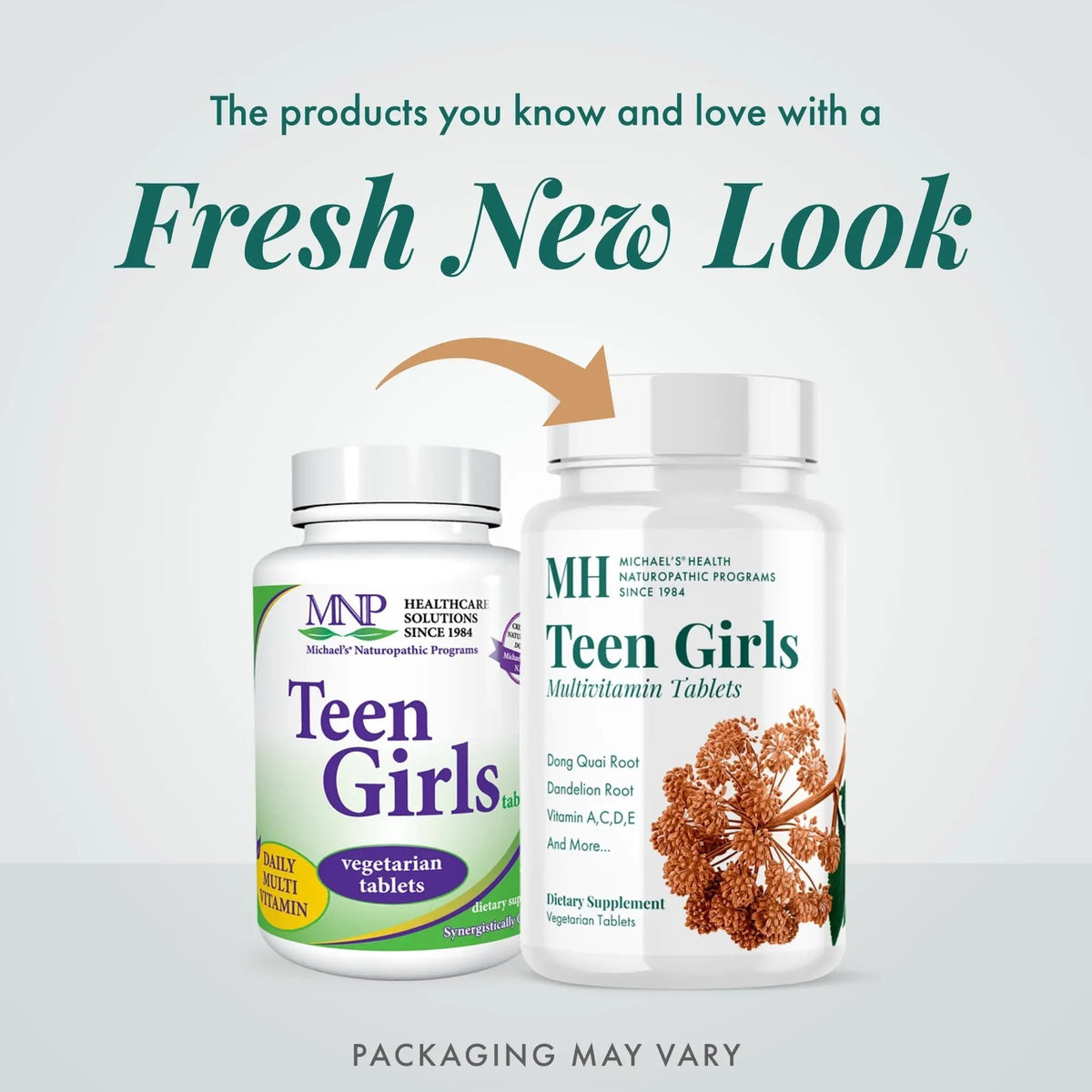 MICHAEL'S Health Naturopathic Programs Teen Girls Multivitamin - 90 Vegetarian Tablets - with B Complex Vitamins - PrimeBioHealth - canada supplements