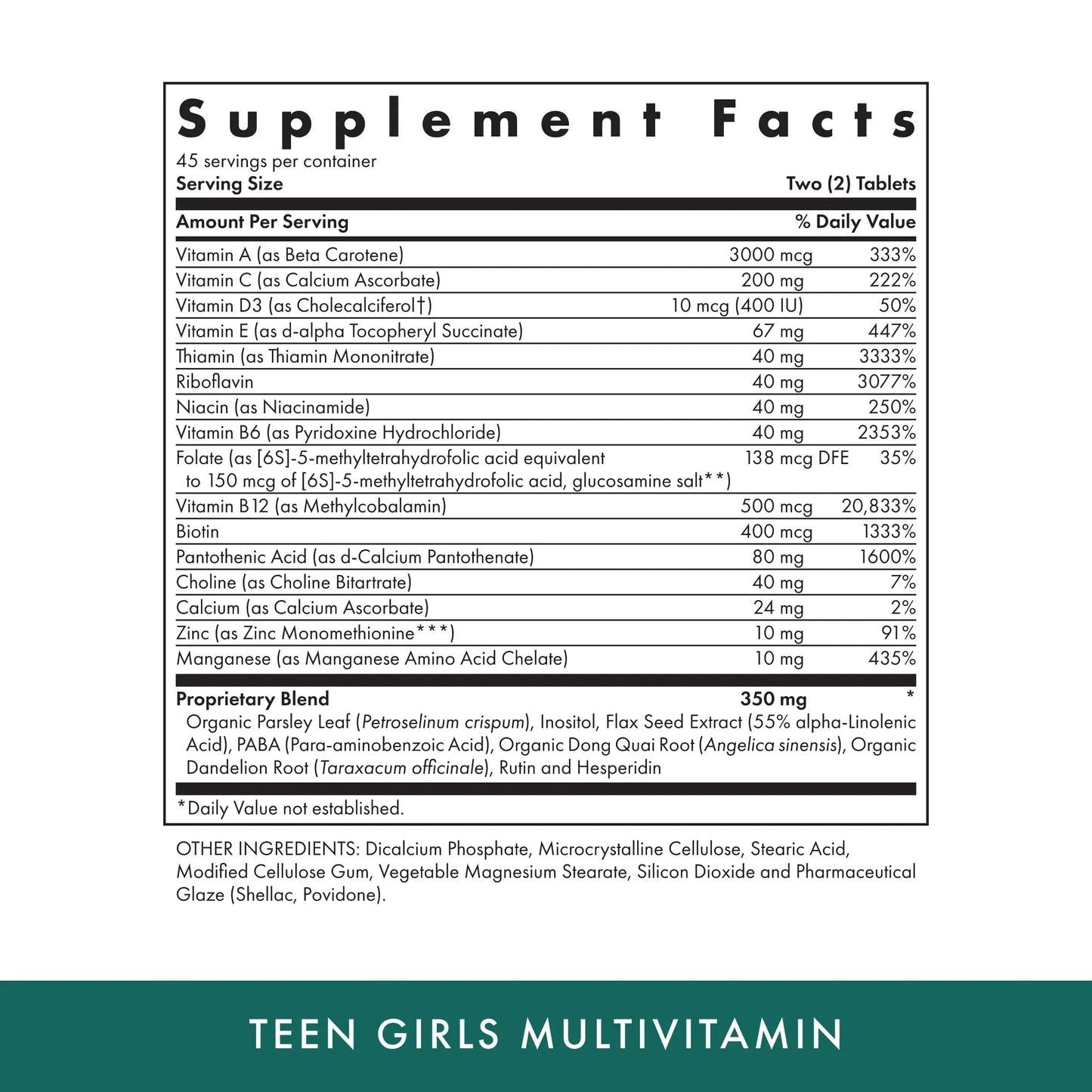 MICHAEL'S Health Naturopathic Programs Teen Girls Multivitamin - 90 Vegetarian Tablets - with B Complex Vitamins - PrimeBioHealth - canada supplements