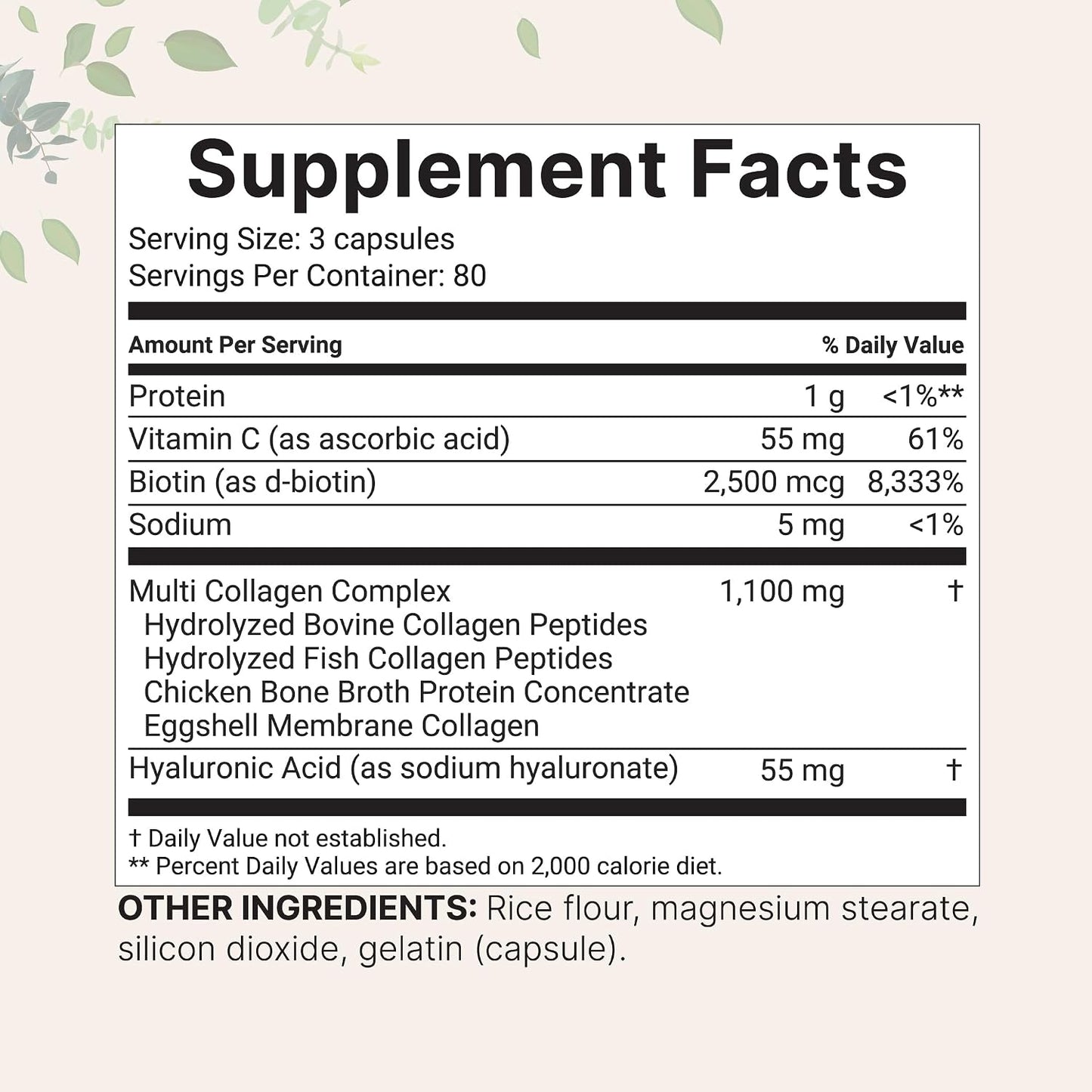 Micro Ingredients 8-in-1 Multi Collagen Capsules & L-Theanine 200mg with Magnesium Glycinate Softgels | Grass-Fed Collagen Peptides | Amino Acid & Mineral Complex Bundle 2 Pack - PrimeBioHealth - canada supplements