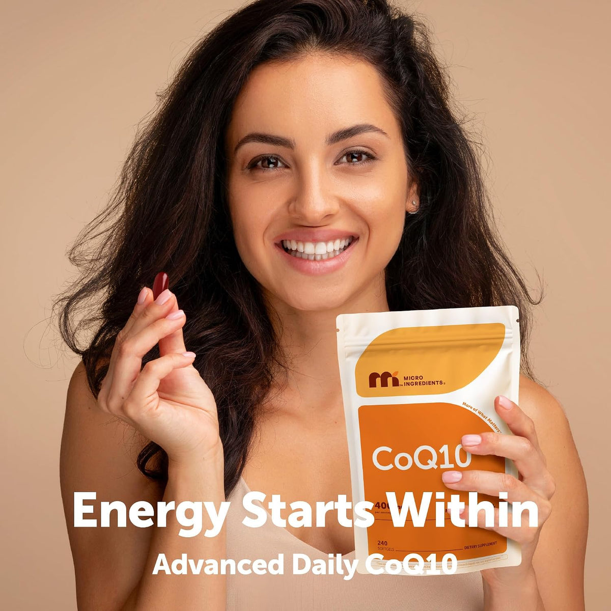 Micro Ingredients CoQ10 400 mg Per Serving, 240 Softgels | Made with Coconut MCT Oil | Coenzyme Q10 (Ubiquinone) | Non-GMO - PrimeBioHealth - canada supplements