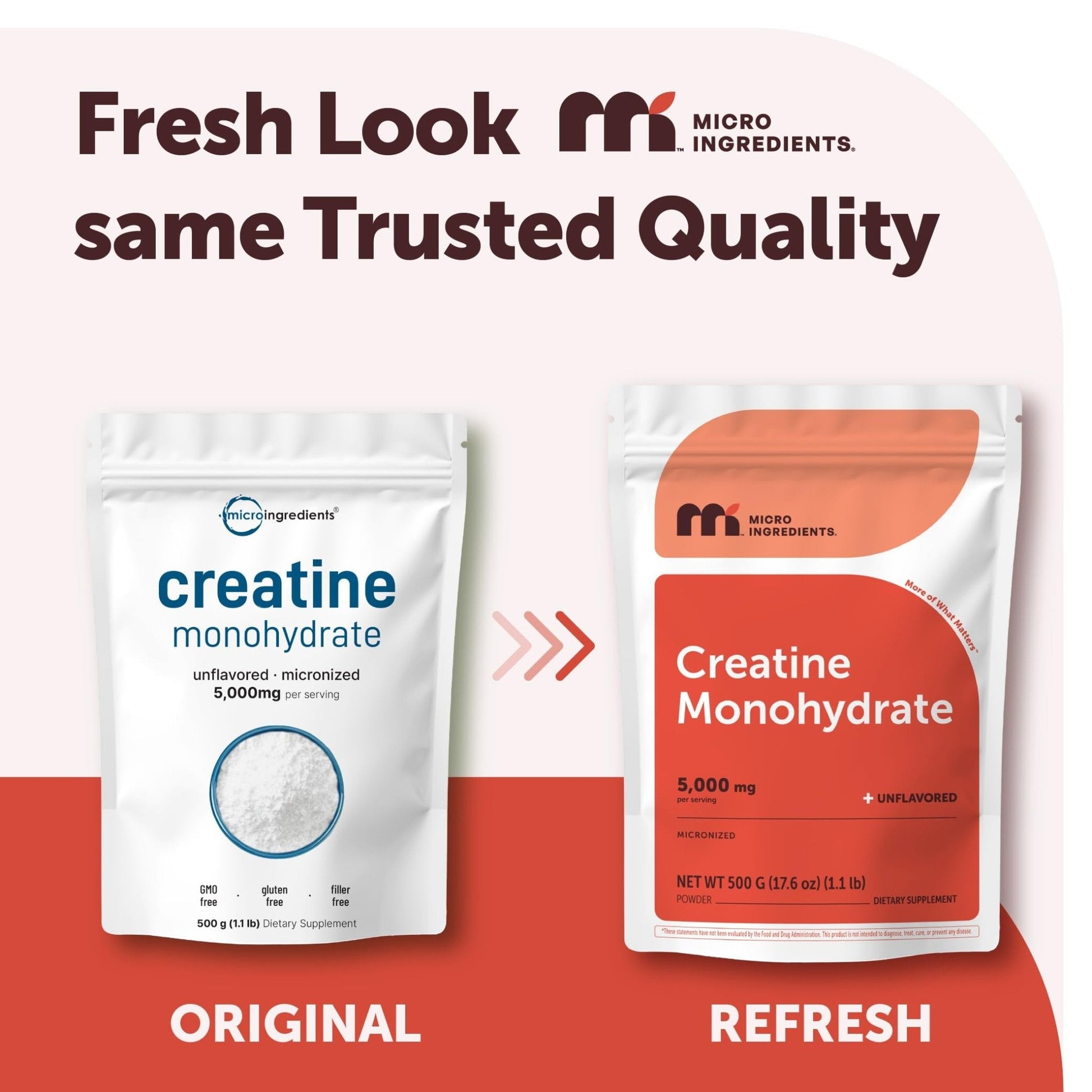 Micro Ingredients Creatine Monohydrate Powder 1 kg (2.2 Lbs), 5000mg Per Serv, Micronized Creatine Powder, Unflavored, No Filler, Keto & Vegan, Easy Dissolve, Pre Workout for Women & Men* - PrimeBioHealth - canada supplements