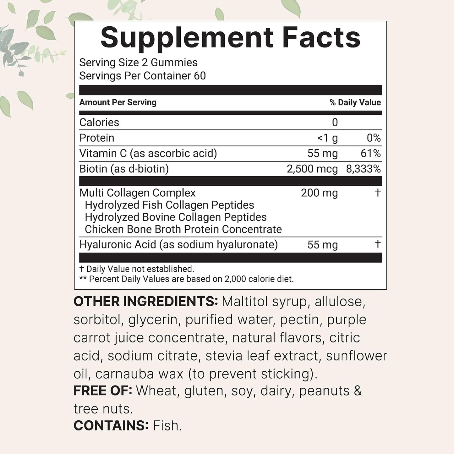 Micro Ingredients Multi Collagen Peptides, 120 Collagen Gummies | Type I,II,III,V,X Protein with Biotin, Hyaluronic Acid, & Vitamin C Complex | Pomegranate & Berry Flavored | Sugar Free, Non-GMO - PrimeBioHealth - canada supplements
