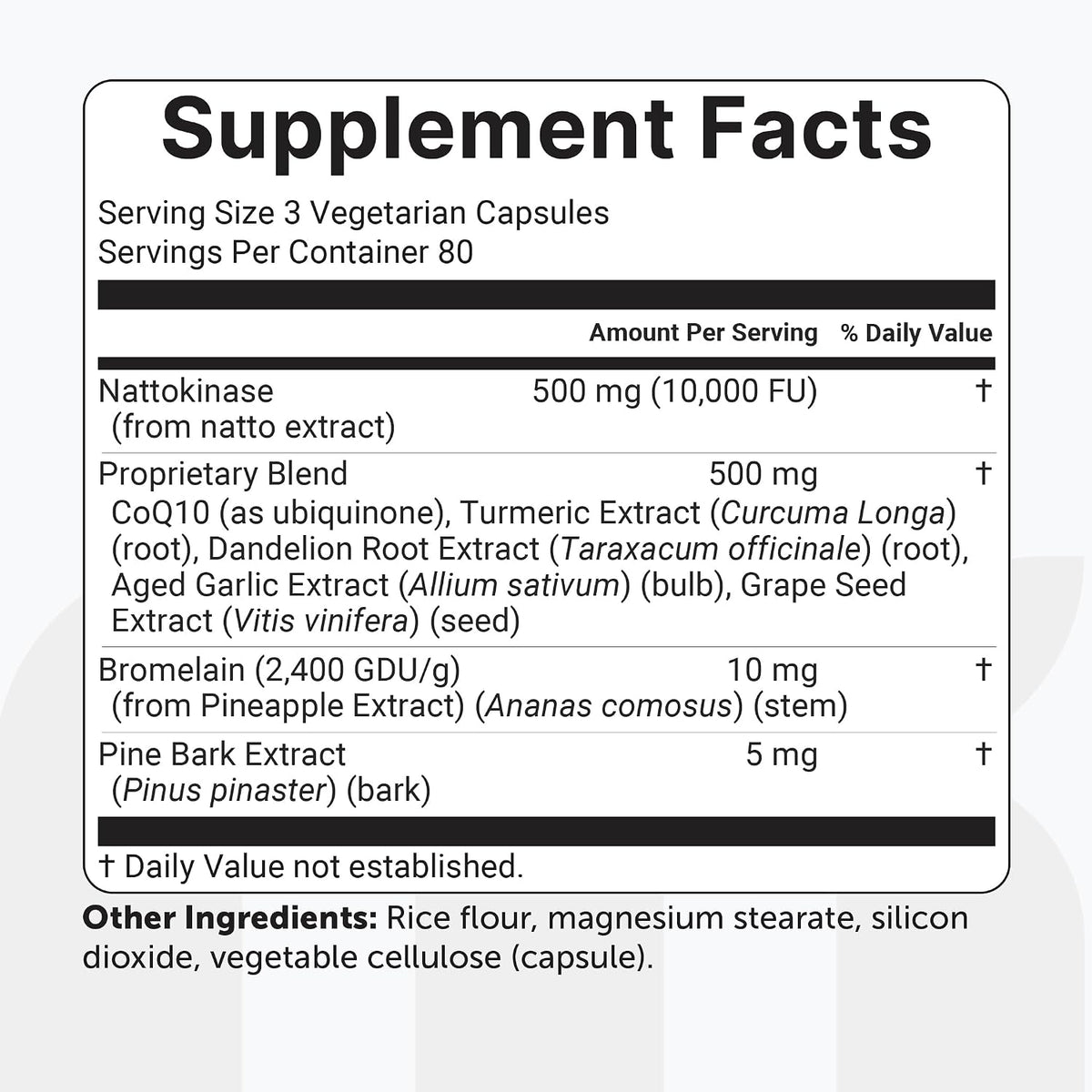 Micro Ingredients Nattokinase 10,000 FU Per Serving (Natural Natto Extract), 240 Vegetarian Capsules | with CoQ10, Turmeric, Aged Garlic & Pine Bark Extract | Non-GMO, Lab Tested, cGMP Manufactured - PrimeBioHealth - canada supplements