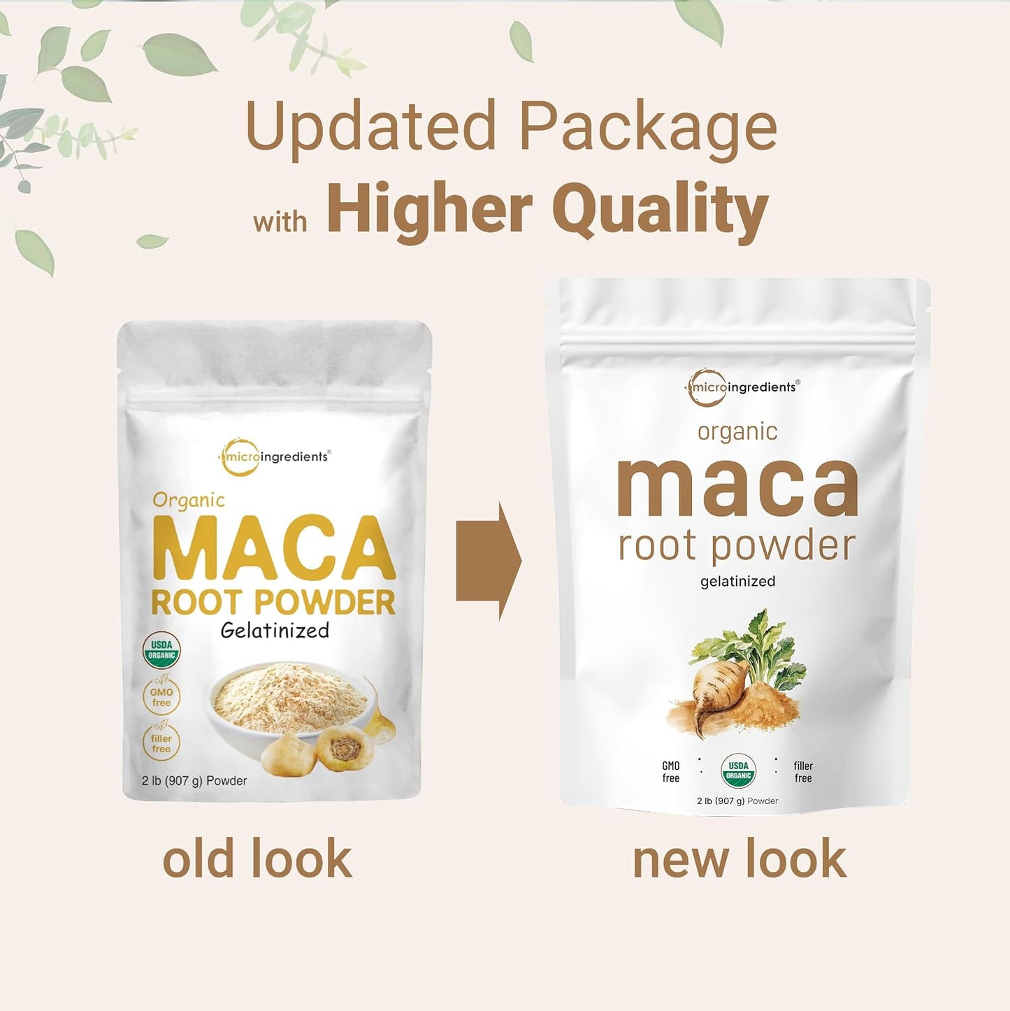 Micro Ingredients Organic Maca Root Powder, 2 Pound, Gelatinized for Better Absorption, Rich in Antioxidants, No GMOs, Vegan Friendly and Peru Origin - PrimeBioHealth - canada supplements