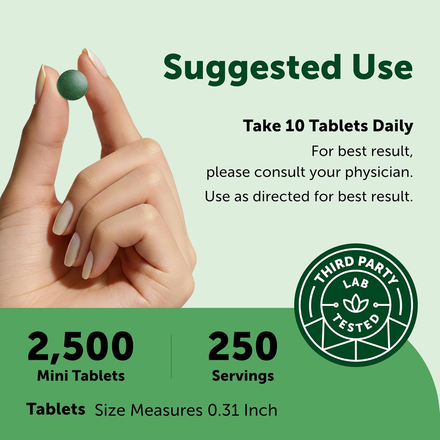 Micro Ingredients Organic Spirulina Chlorella Mini Tablets, 2,500 Tablets (8 Month Supply) | 50/50 Algae Blend | No Fillers, Non-GMO - PrimeBioHealth - canada supplements