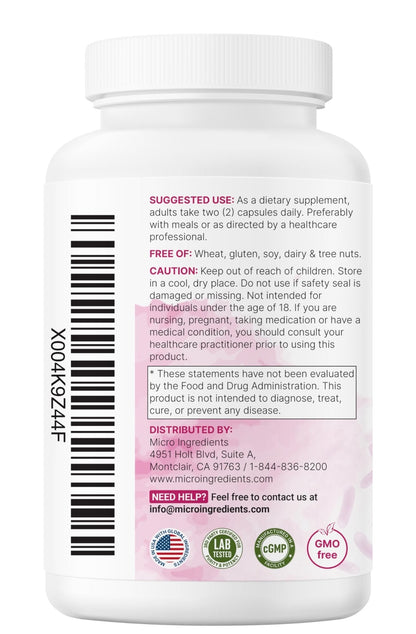 Micro Ingredients Probiotics for Women 100 Billion CFU with Prebiotics, 120 Veggie Capsules | pH Balance, Urinary Tract, Vaginal & Gut Health Support* - PrimeBioHealth - canada supplements