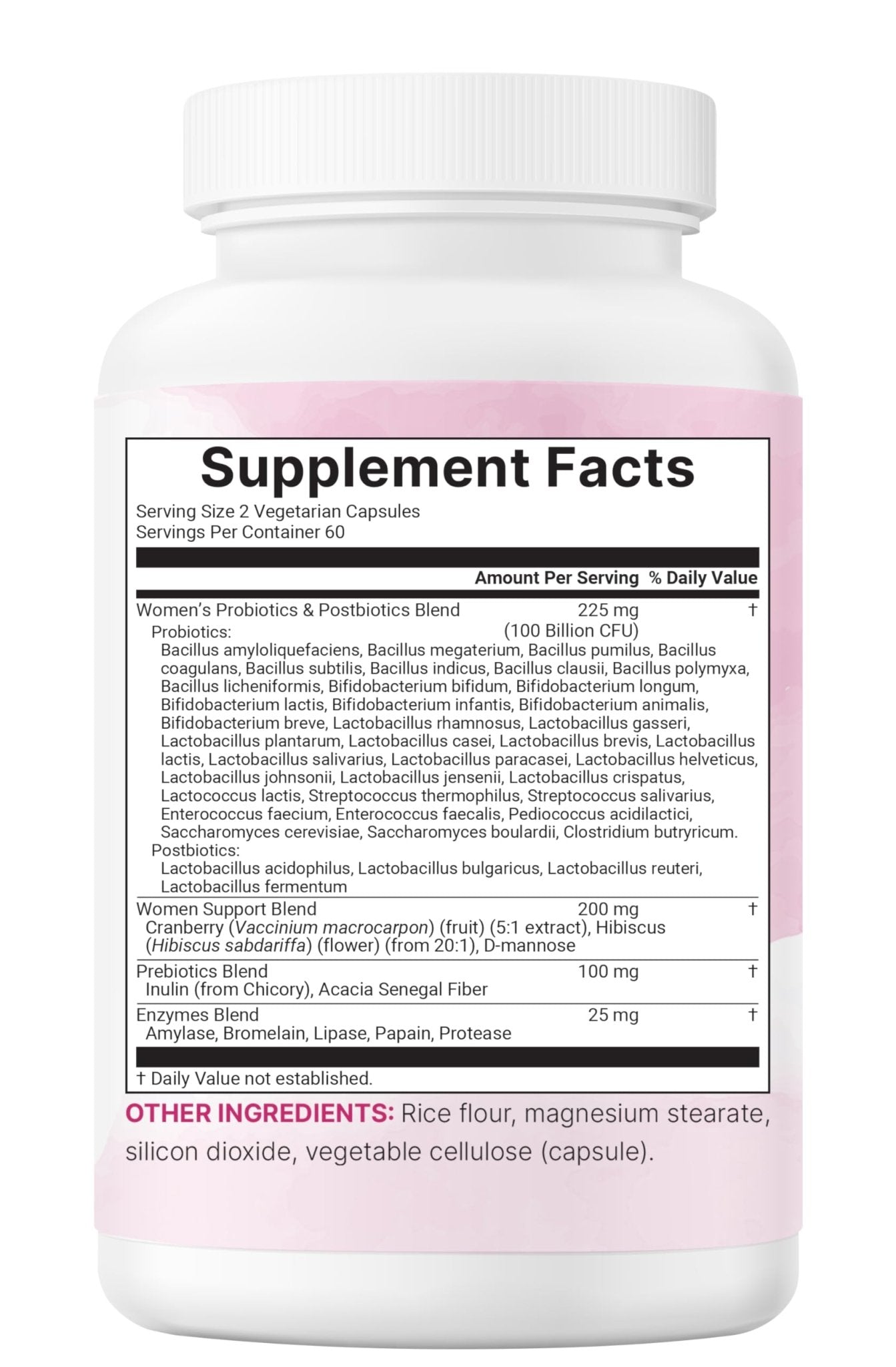 Micro Ingredients Probiotics for Women 100 Billion CFU with Prebiotics, 120 Veggie Capsules | pH Balance, Urinary Tract, Vaginal & Gut Health Support* - PrimeBioHealth - canada supplements