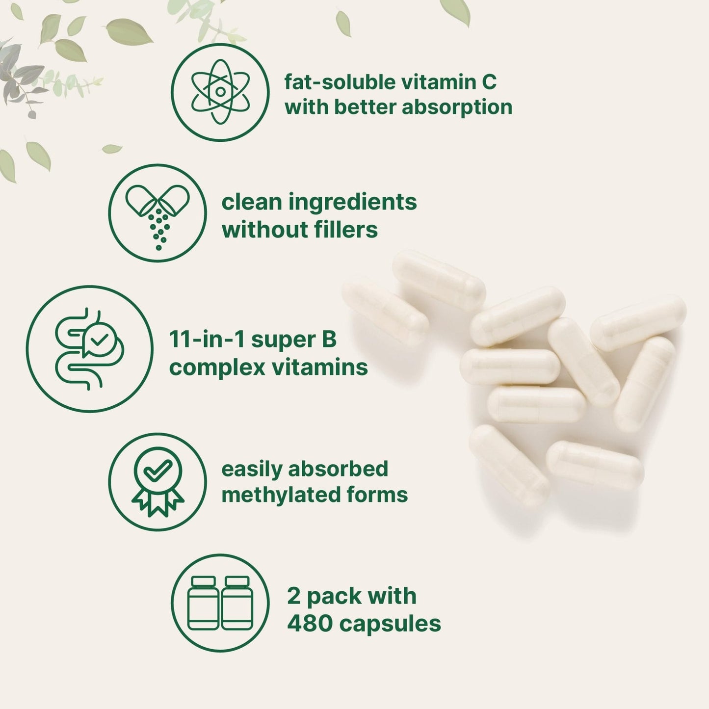 Micro Ingredients Pure Methylated B Complex, 240 Capsules | 11-in-1 Formula with Methylfolate, B12, Thiamin, Inositol, Choline, & Fat Soluble Vitamin C | Clean Ingredients Without Fillers | Non-GMO - PrimeBioHealth - canada supplements