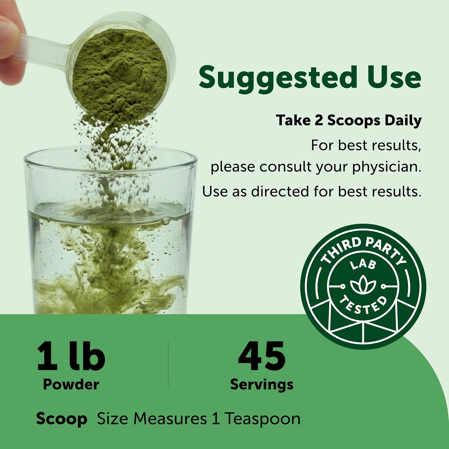 Micro Ingredients Super Greens Powder, 100 Superfoods, Green Drink Mix, 1lb | Superfood Blend with Daily Greens, Probiotics, Fruits, Vegetables & Mushrooms | 45 Servings | Non-GMO, Gluten-Free - PrimeBioHealth - canada supplements