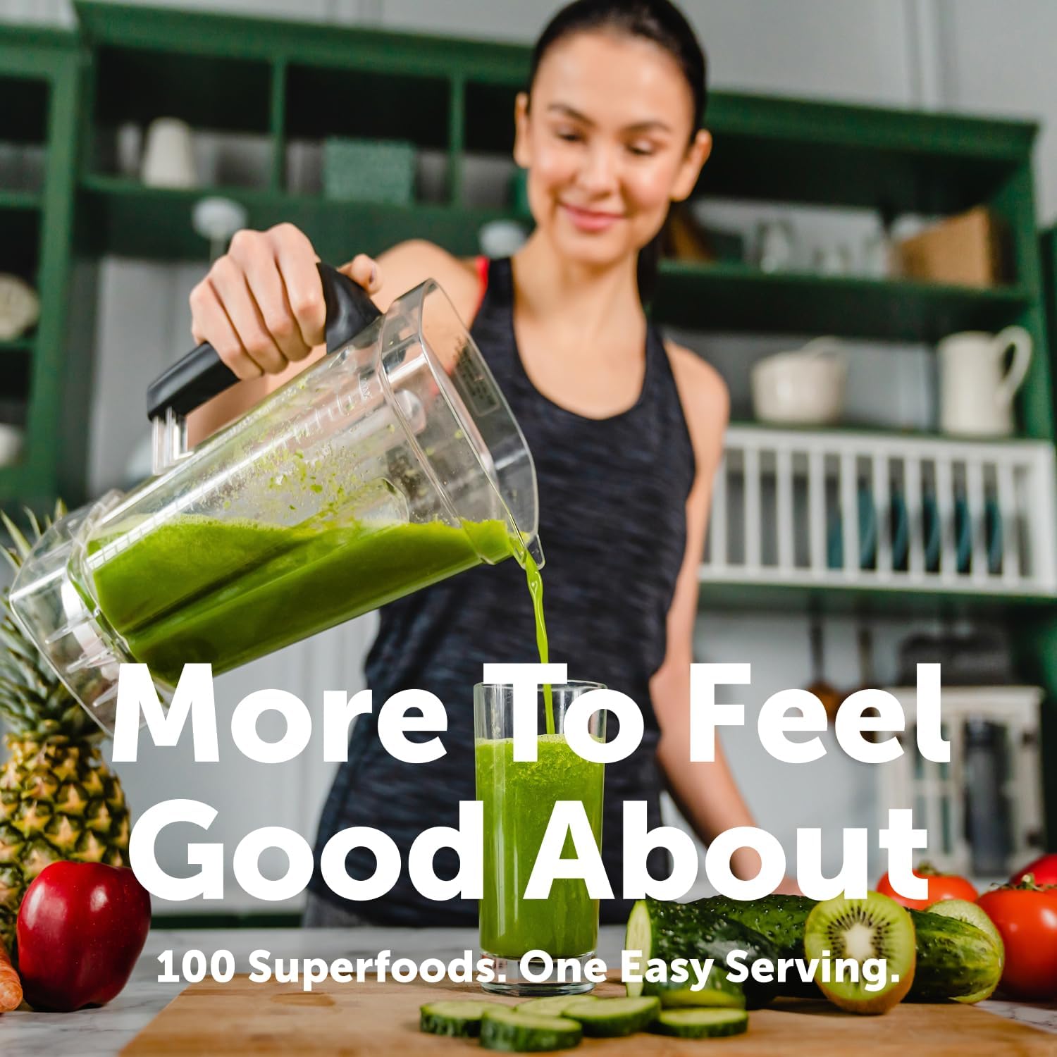 Micro Ingredients Super Greens Powder, 100 Superfoods, Green Drink Mix, 1lb | Superfood Blend with Daily Greens, Probiotics, Fruits, Vegetables & Mushrooms | 45 Servings | Non-GMO, Gluten-Free - PrimeBioHealth - canada supplements