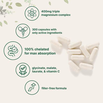 Micro Ingredients Vitamin D3 5,000iu + K2 100mcg Softgels & Pure Triple Magnesium Complex 400mg Capsules | 2 Pack Bundle | Essential D & K Sunshine Vitamins | Glycinate, Malate, & Taurate Forms - PrimeBioHealth - canada supplements