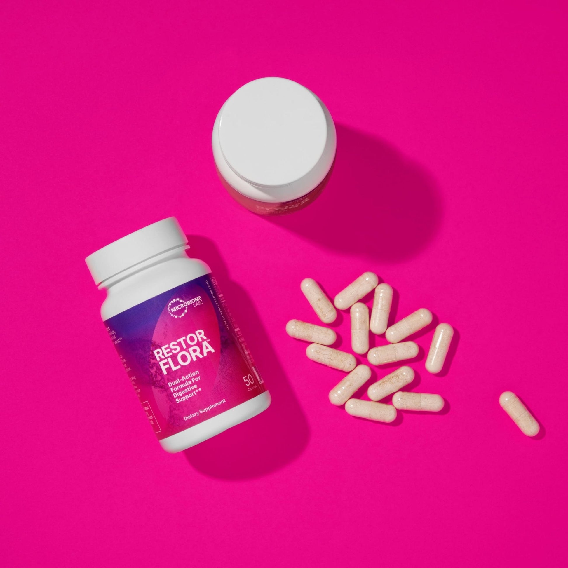 Microbiome Labs RestorFlora - Men's & Women's Probiotics for Digestive Health & Gut Reset - Spore Based Saccharomyces Boulardii Probiotics - PrimeBioHealth - canada supplements